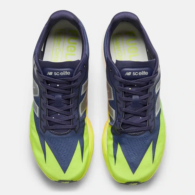 Tênis New Balance FuelCell SuperComp Elite v5 Masculino Roxo e Verde