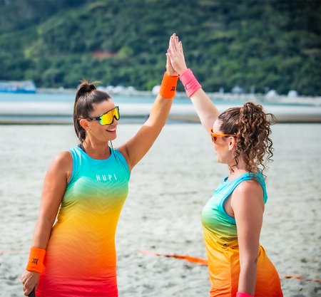 Munhequeira HUPI Spin Laranja Neon