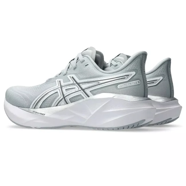 Tênis ASICS Novablast 5 Feminino Cinza e Prata