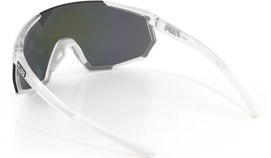 Óculos de Sol HUPI Aspen Armação Cristal Lente Roxo Espelhado