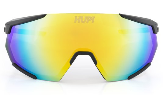 Óculos de Sol HUPI Aspen Armação Preto Lente Dourado