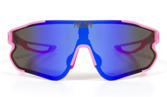 Óculos de Sol HUPI Bornio Rosa - Lente Azul Espelhado