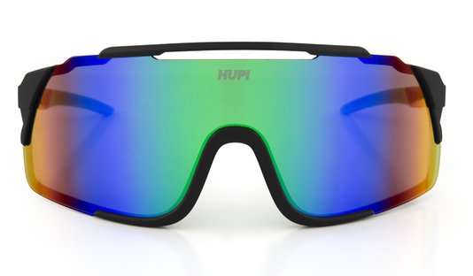 Óculos de Sol HUPI Eagle Preto/verde - Lente Verde Espelhado