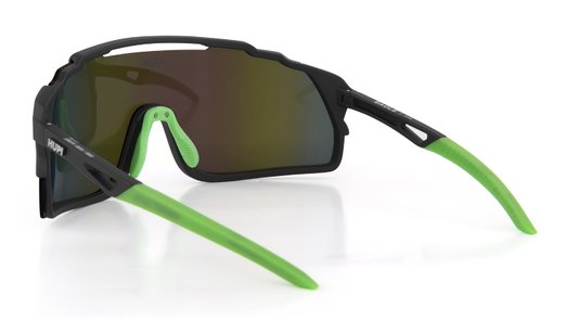 Óculos de Sol HUPI Eagle Preto/verde - Lente Verde Espelhado