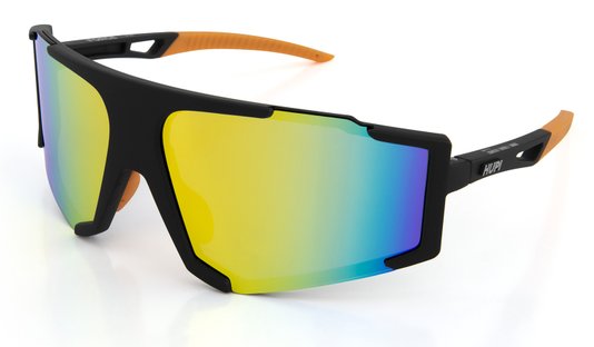 Óculos de Sol HUPI Force Preto/laranja - Lente Laranja Espelhado