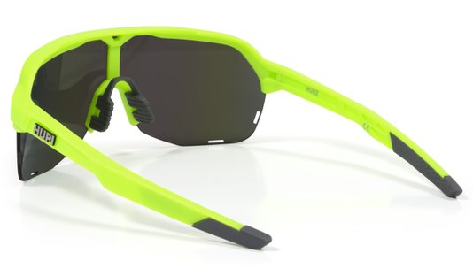 Óculos de Sol HUPI Huez Amarelo Neon/Cinza - Lente Azul Espelhado