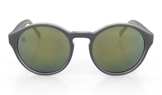 Óculos de Sol HUPI Kona Armação Cinza Lente Verde Espelhado