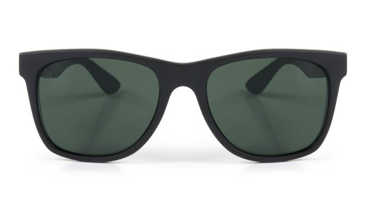 Óculos de Sol HUPI Luppa Armação Preto Fosco Lente Verde