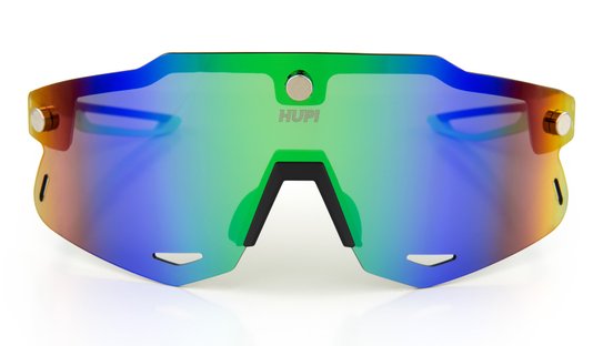 Óculos de Sol HUPI Magnetic Preto/Verde - Lente Verde Espelhado