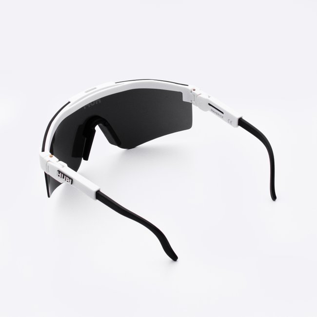 Óculos de Sol HUPI Maverick Branco - Lente Prata Espelhado