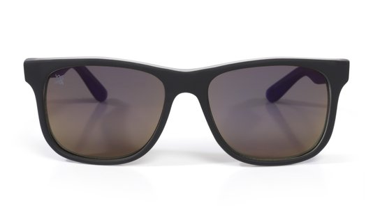 Óculos de Sol HUPI Naja Infantil Preto Fosco/Roxo - Lente Roxo Espelhado