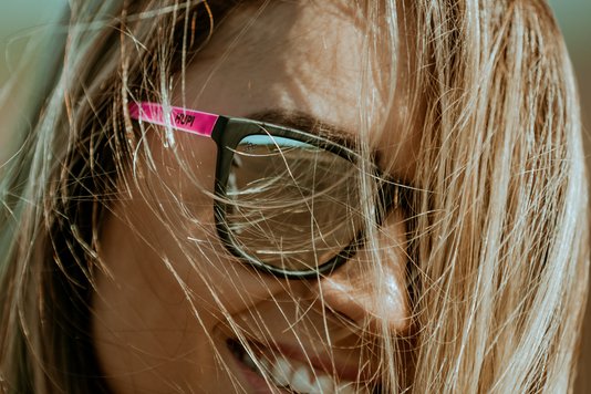 Óculos de Sol HUPI Paso Preto/Pink Lente Prata