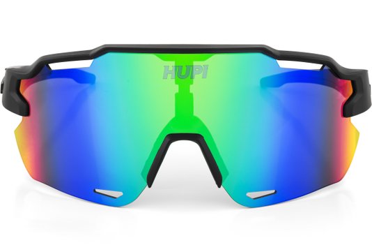 Óculos de Sol HUPI Quiriri Preto - Lente Verde Espelhado