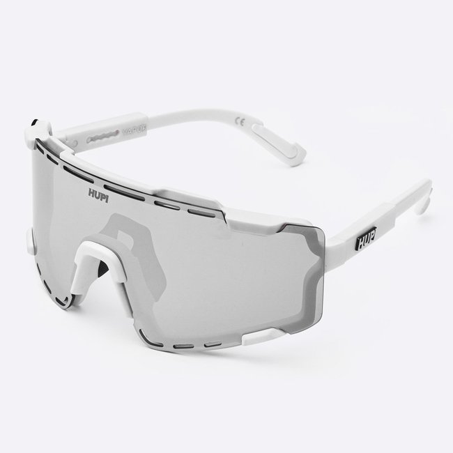 Óculos de Sol HUPI Vapor Branco - Lente Cinza Espelhado