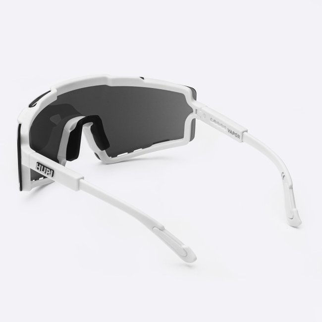 Óculos de Sol HUPI Vapor Branco - Lente Cinza Espelhado