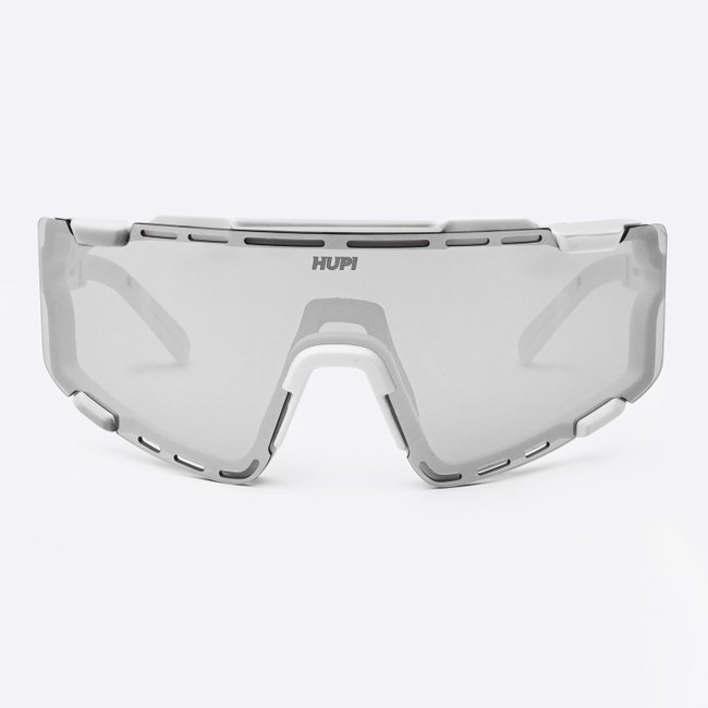 Óculos de Sol HUPI Vapor Branco - Lente Cinza Espelhado