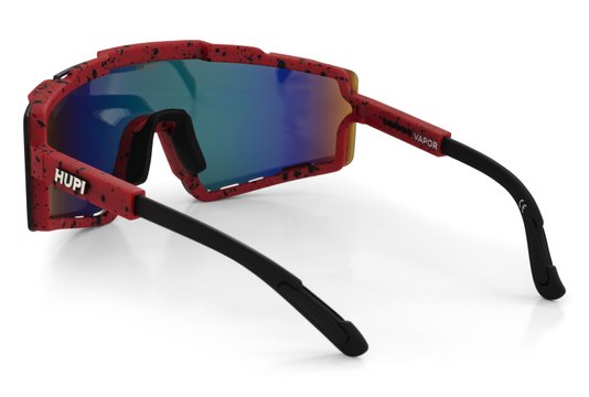 Óculos de Sol HUPI Vapor Vermelho e Preto - Lente Vermelho Espelhado
