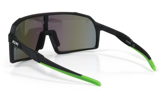 Óculos de Sol  HUPI Andez Preto/Verde - Lente Verde Espelhado