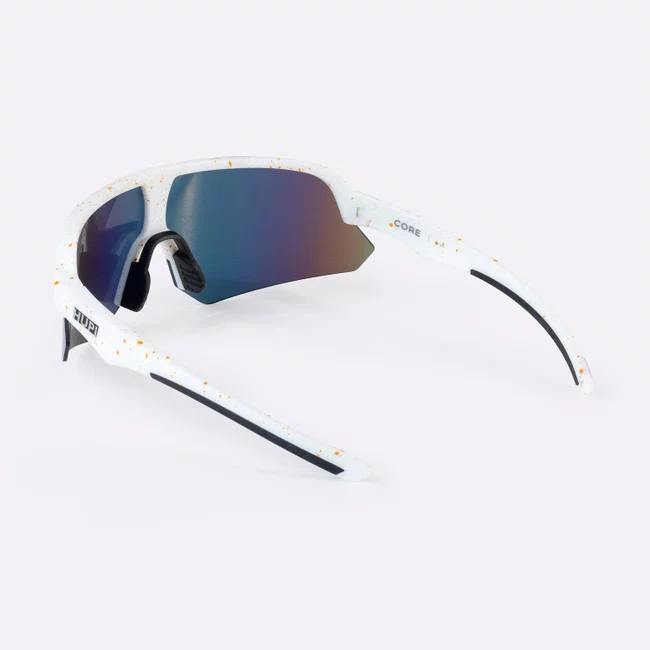 Óculos de Sol HUPI Core Branco Lente Dourado Espelhado