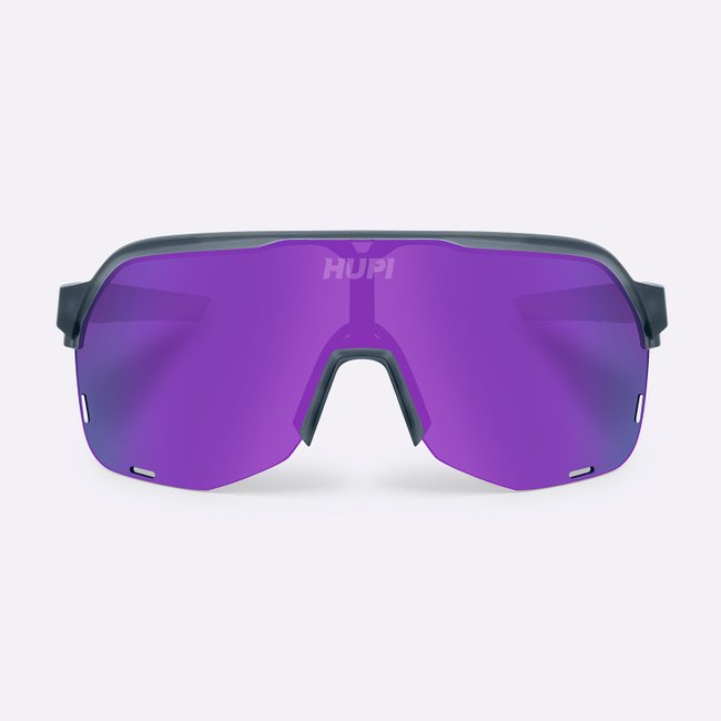 Óculos de Sol HUPI Huez Cinza - Lente Roxo Espelhado