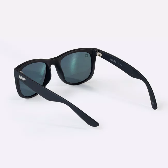 Óculos de Sol HUPI Hype Preto Lente Prata Espelhado