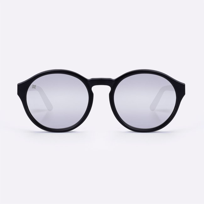 Óculos de Sol HUPI Kona Preto Fosco - Lente Prata