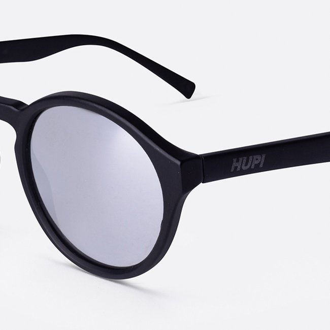 Óculos de Sol HUPI Kona Preto Fosco - Lente Prata
