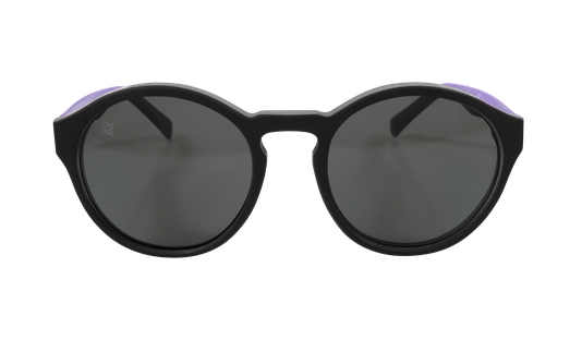Óculos de Sol HUPI Kona Preto/Roxo - Lente Roxo Espelhado