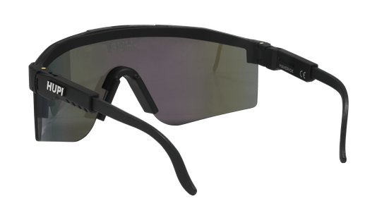 Óculos de Sol HUPI Maverick Preto - Lente Prata Espelhado