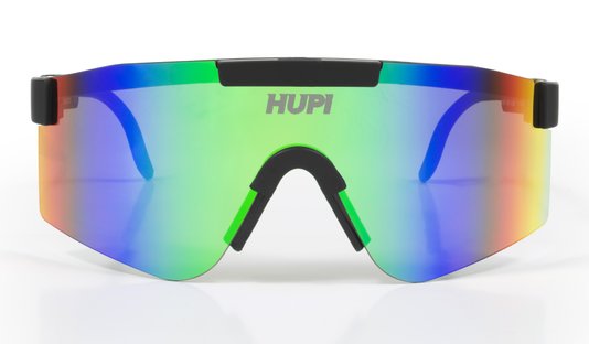 Óculos de Sol HUPI Maverick Preto - Lente Verde Espelhado