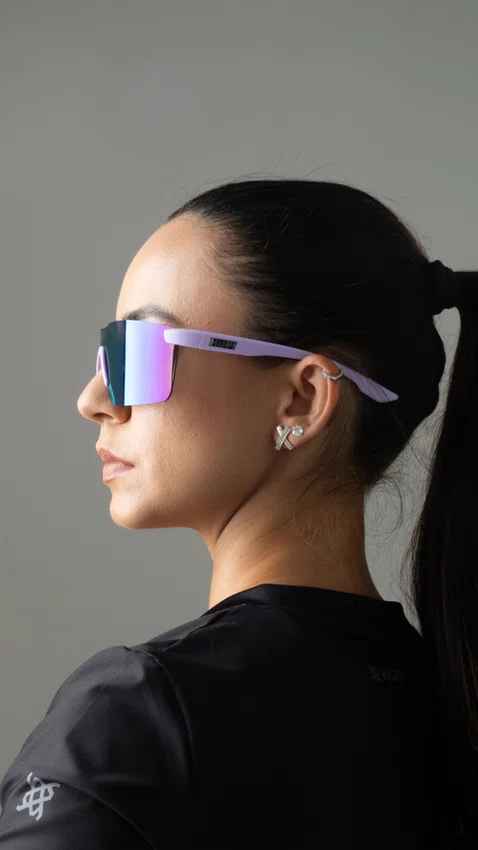 Óculos de Sol HUPI Nitro Roxo Lente Roxo Espelhado