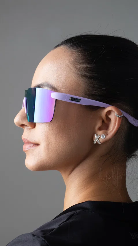 Óculos de Sol HUPI Nitro Roxo Lente Roxo Espelhado