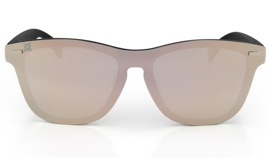 Óculos de Sol HUPI Seasons Preto - Lente Rose Espelhado