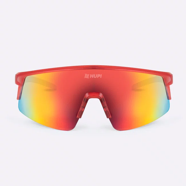 Óculos de Sol HUPI Sprint Cristal Lente Vermelho Espelhado