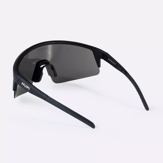 Óculos de Sol HUPI Sprint Preto Lente Prata Espelhado