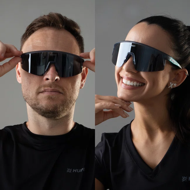 Óculos de Sol HUPI Sprint Cinza Lente Fumê