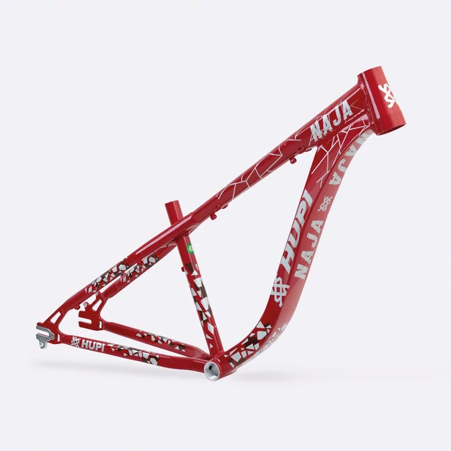Quadro HUPI Naja V9 Cereja/Prata - Gancheira Horizontal