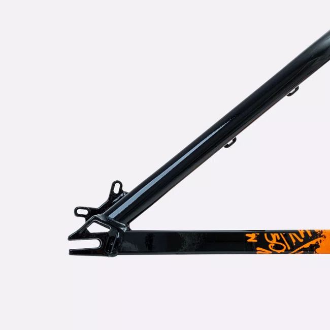 Quadro HUPI Strip Preto e Laranja Horizontal