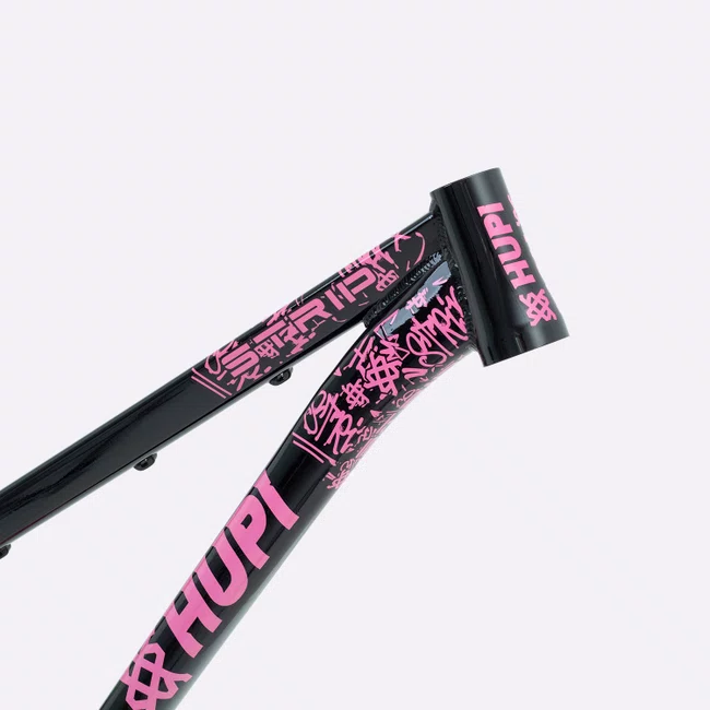 Quadro HUPI Strip Preto e Rosa Horizontal