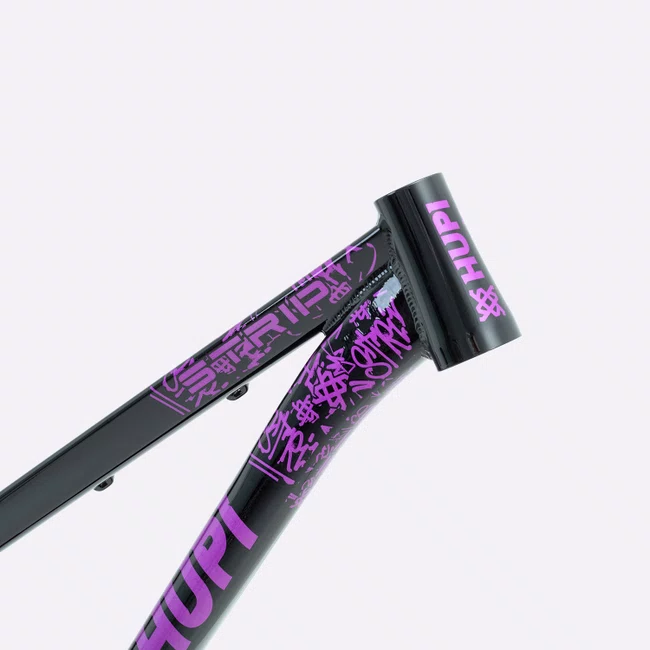 Quadro HUPI Strip Preto e Roxo Horizontal