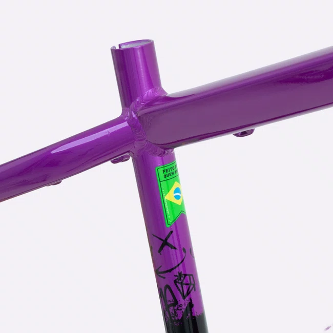 Quadro HUPI Strip Roxo Horizontal
