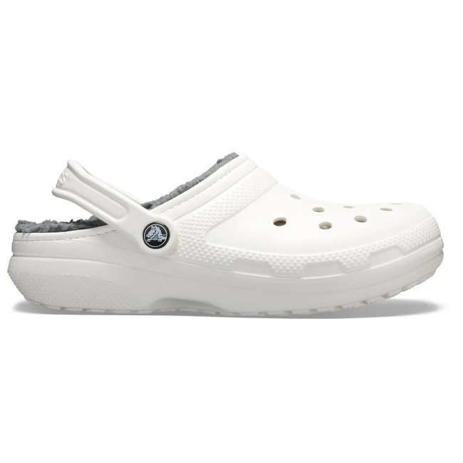 Sandália Crocs Classic Lined Clog Branco Unissex Sandália Crocs Classic Lined Clog Branco Unissex
