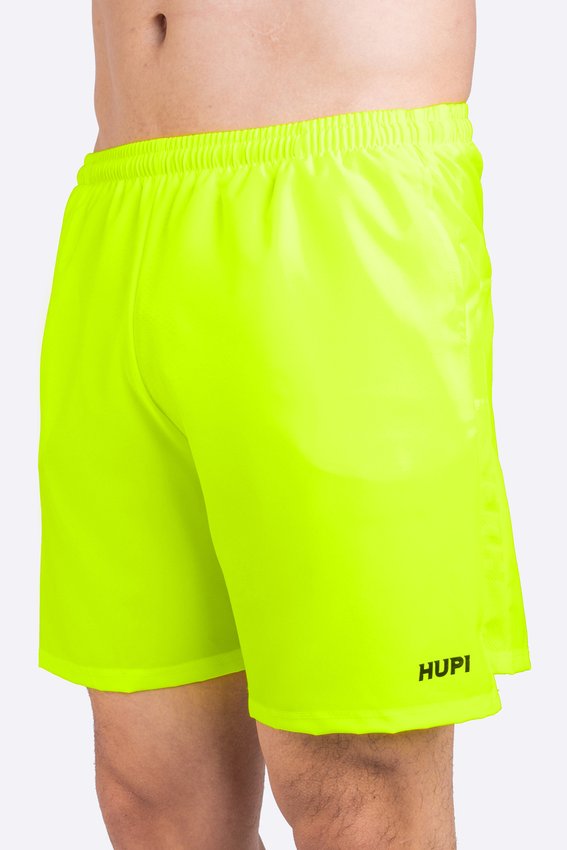 Short HUPI Pace Running Masculino Amarelo Neon