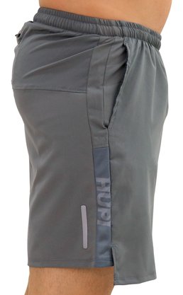 Short HUPI Pace Running Masculino Cinza