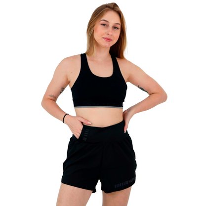 Shorts HUPI Donna Pro Preto