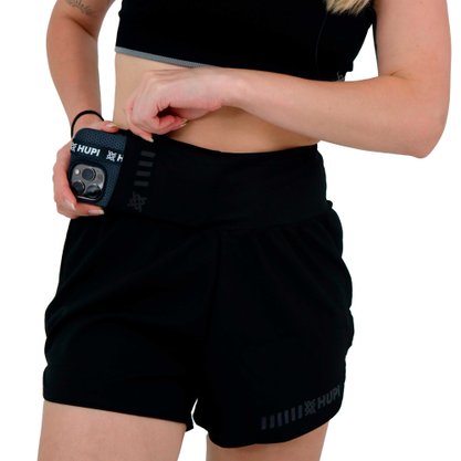 Shorts HUPI Donna Pro Preto