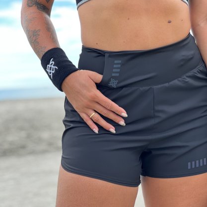 Shorts HUPI Donna Pro Preto