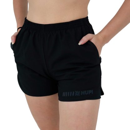 Shorts HUPI Feminino Ella com Bermuda Interno Preto