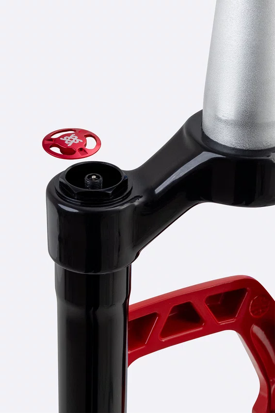 Suspensão HUPI BOX Tapered 120mm Vermelha