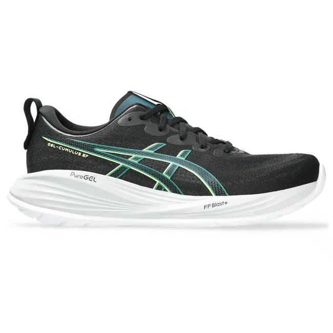 Tênis ASICS GEL-Cumulus 27 Masculino - Preto/Amarelo